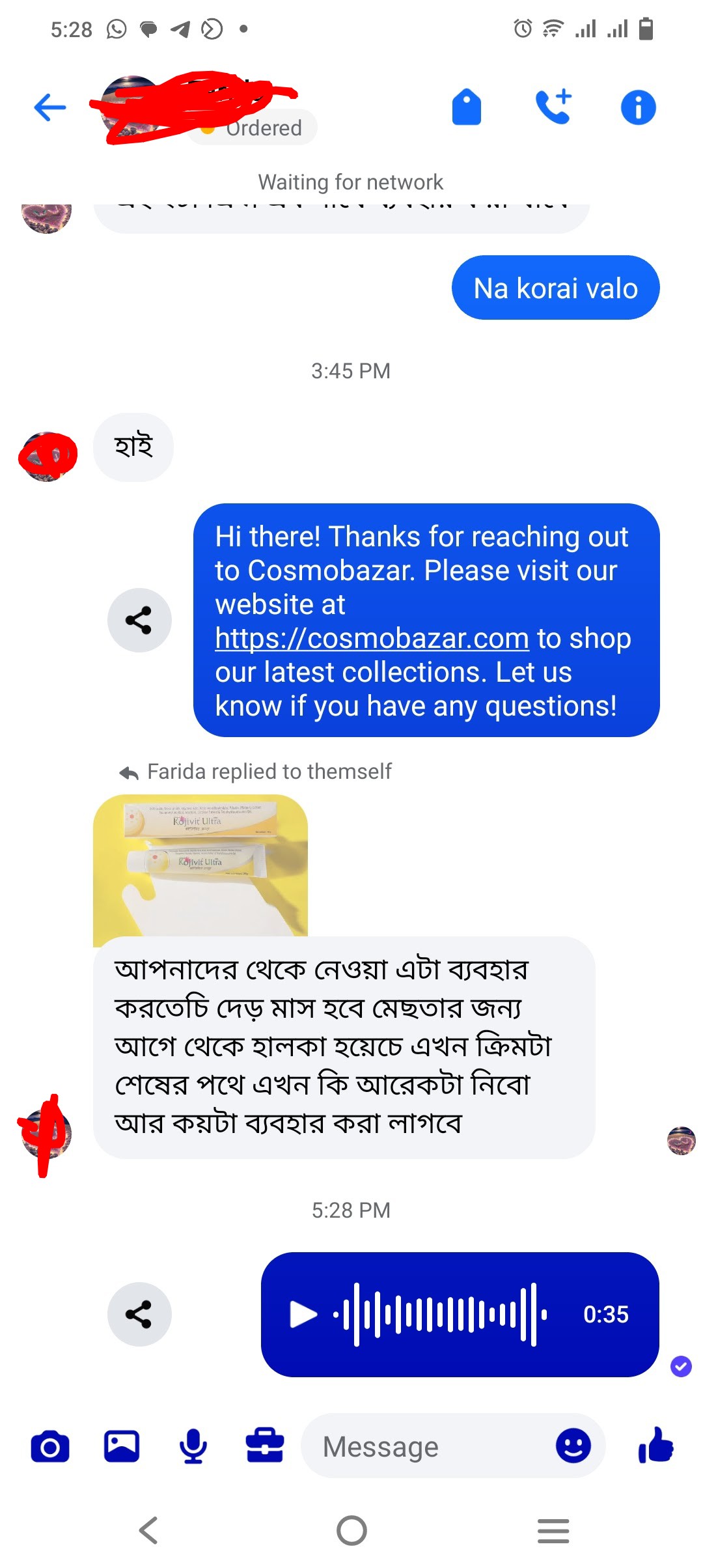 Customer review