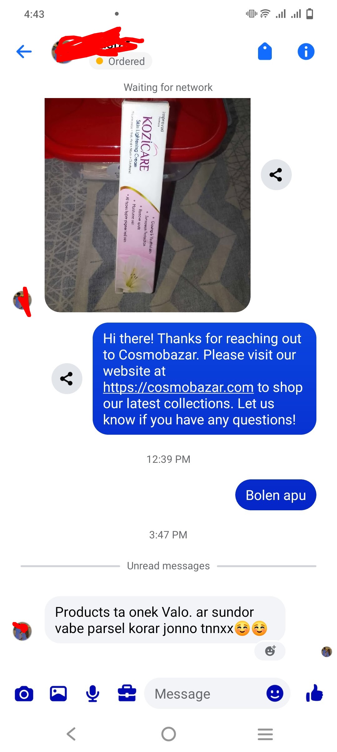 Customer review