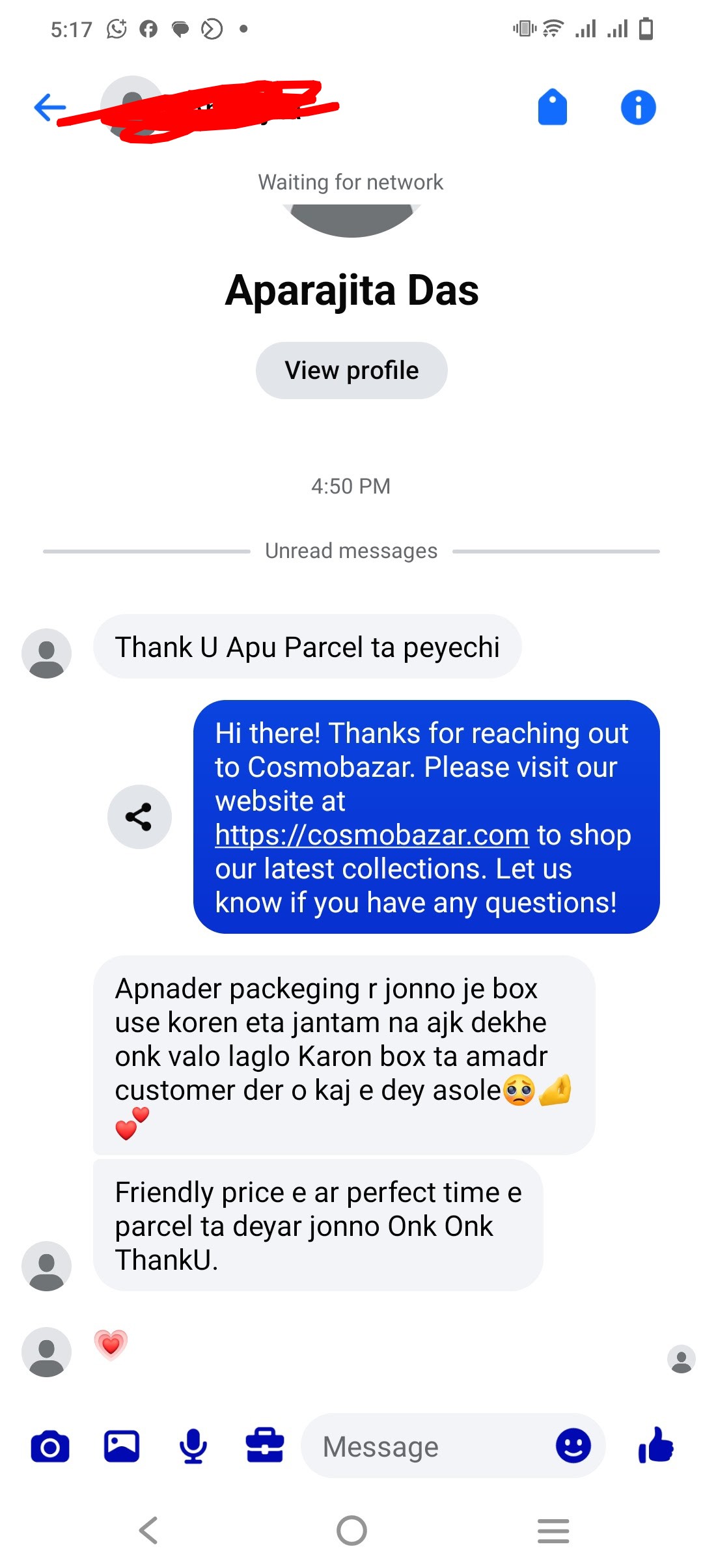 Customer review