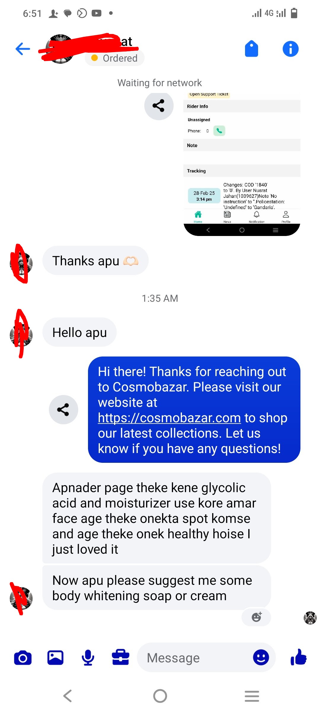 Customer review