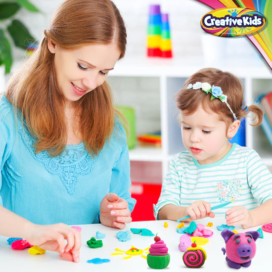 Modelling Clay Bucket 12pcs for Kids Art and Craft