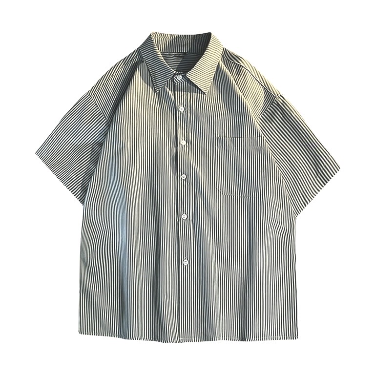 vintage drop shoulder half sleeve loose fit shirt - Image 1