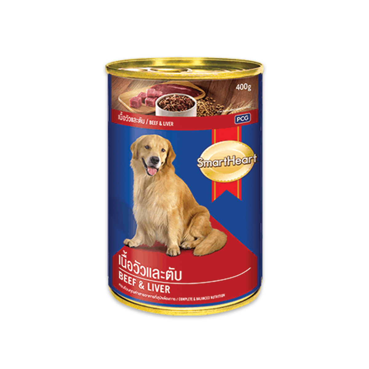 SmartHeart Dog Food Beef & Liver Can 400 gm