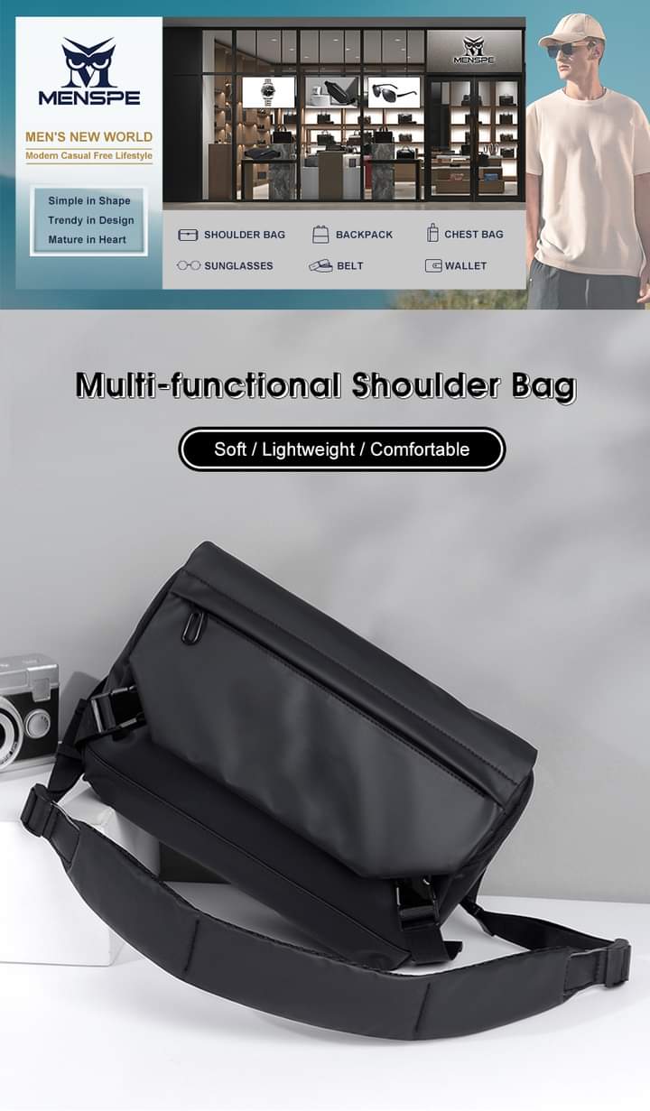 💥MENSPE Large Capacity Waterproof Chest Bag_img_13