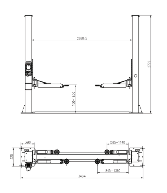 THINKCAR TVL 240/240S Two Post Lift_img_1
