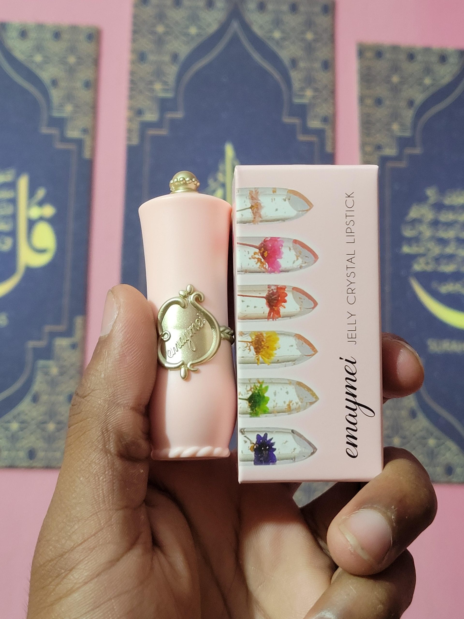 Emaymei Transparent Jelly Dried Flower Color Changing Lipstick Kit 6 Pcs_img_0