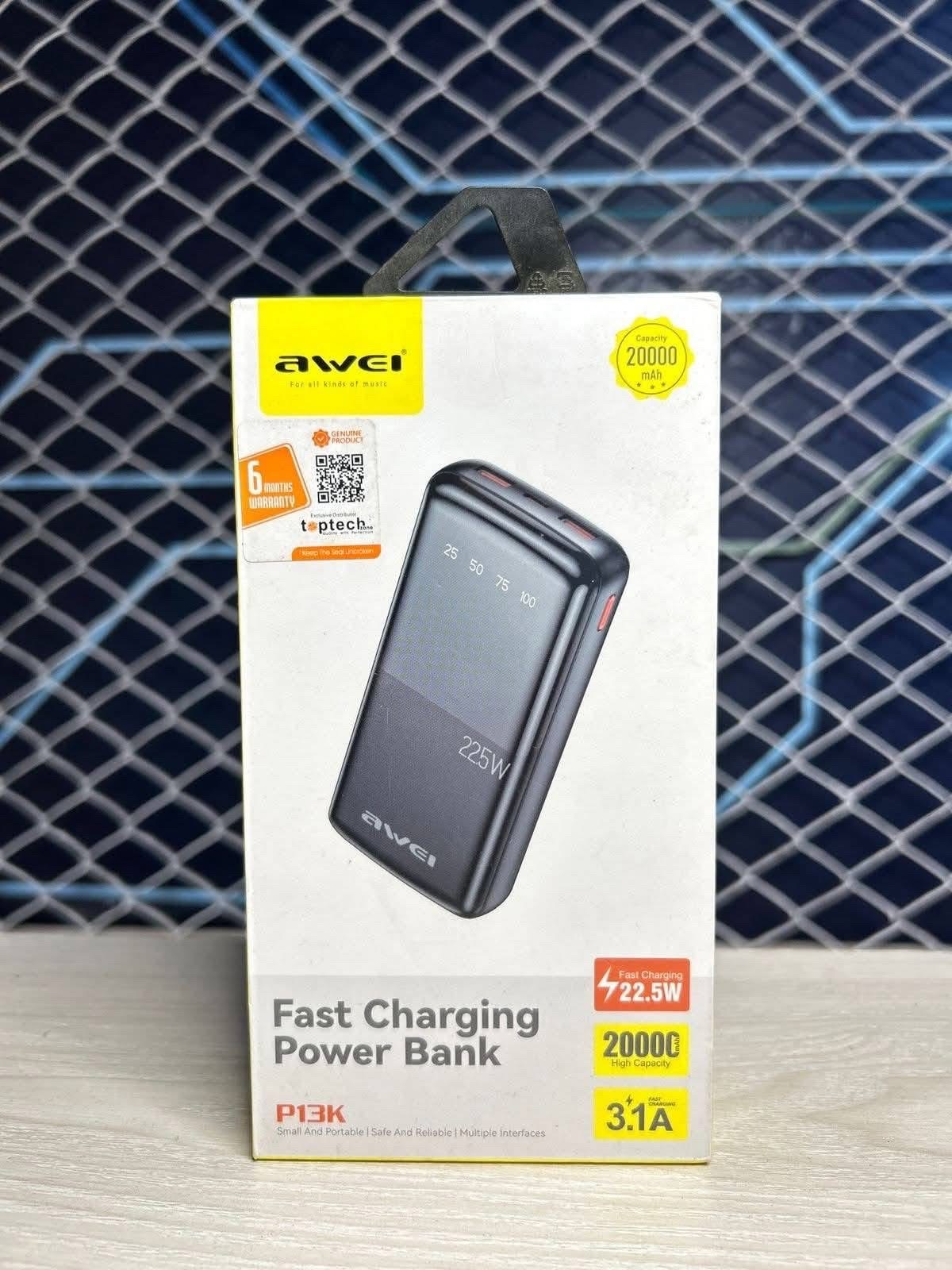 Awei P13K 20000mAh Fast Charging Power Bank
