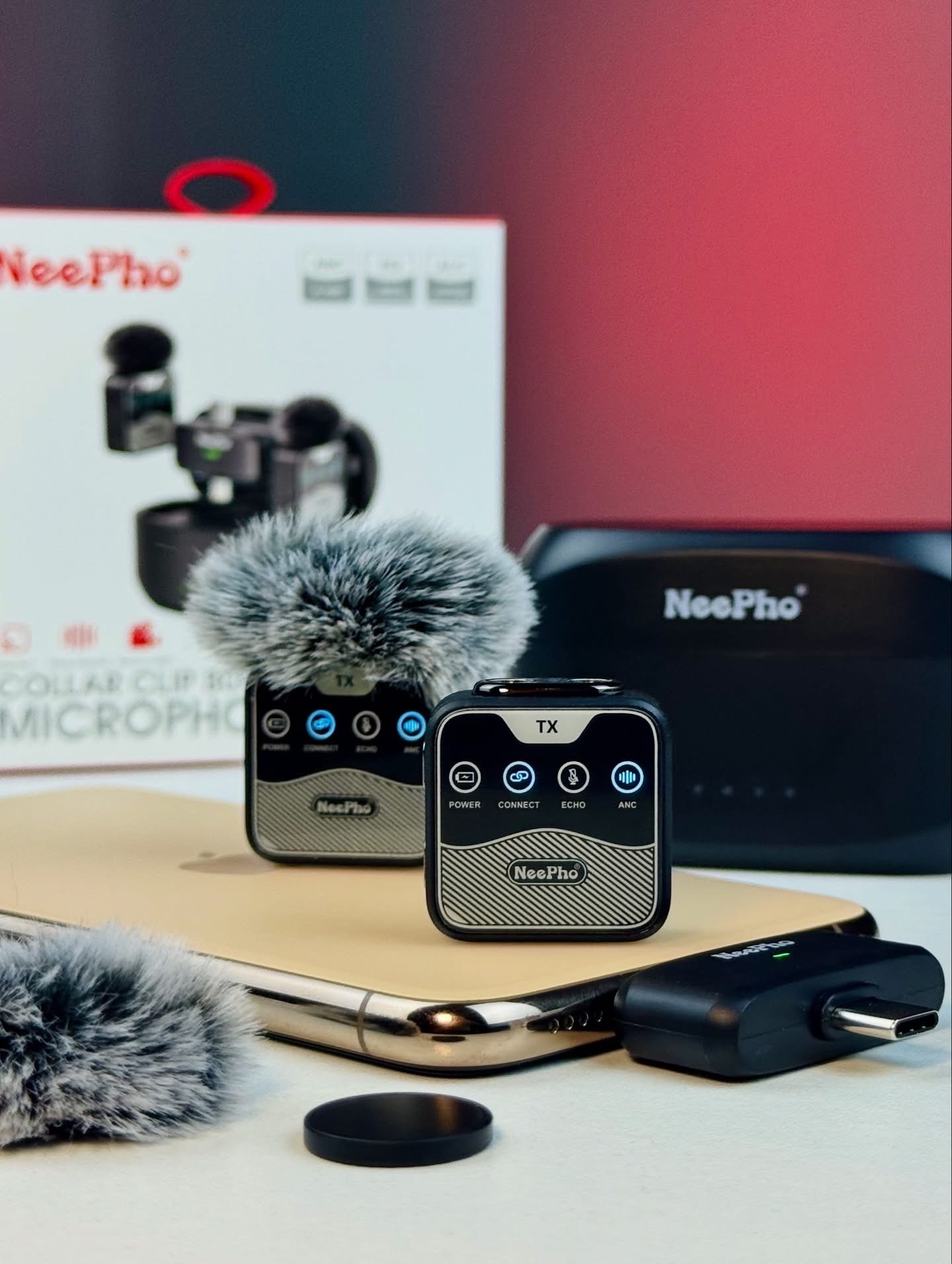 NeePho Collar Clip Button Microphone (Model: NP-60)