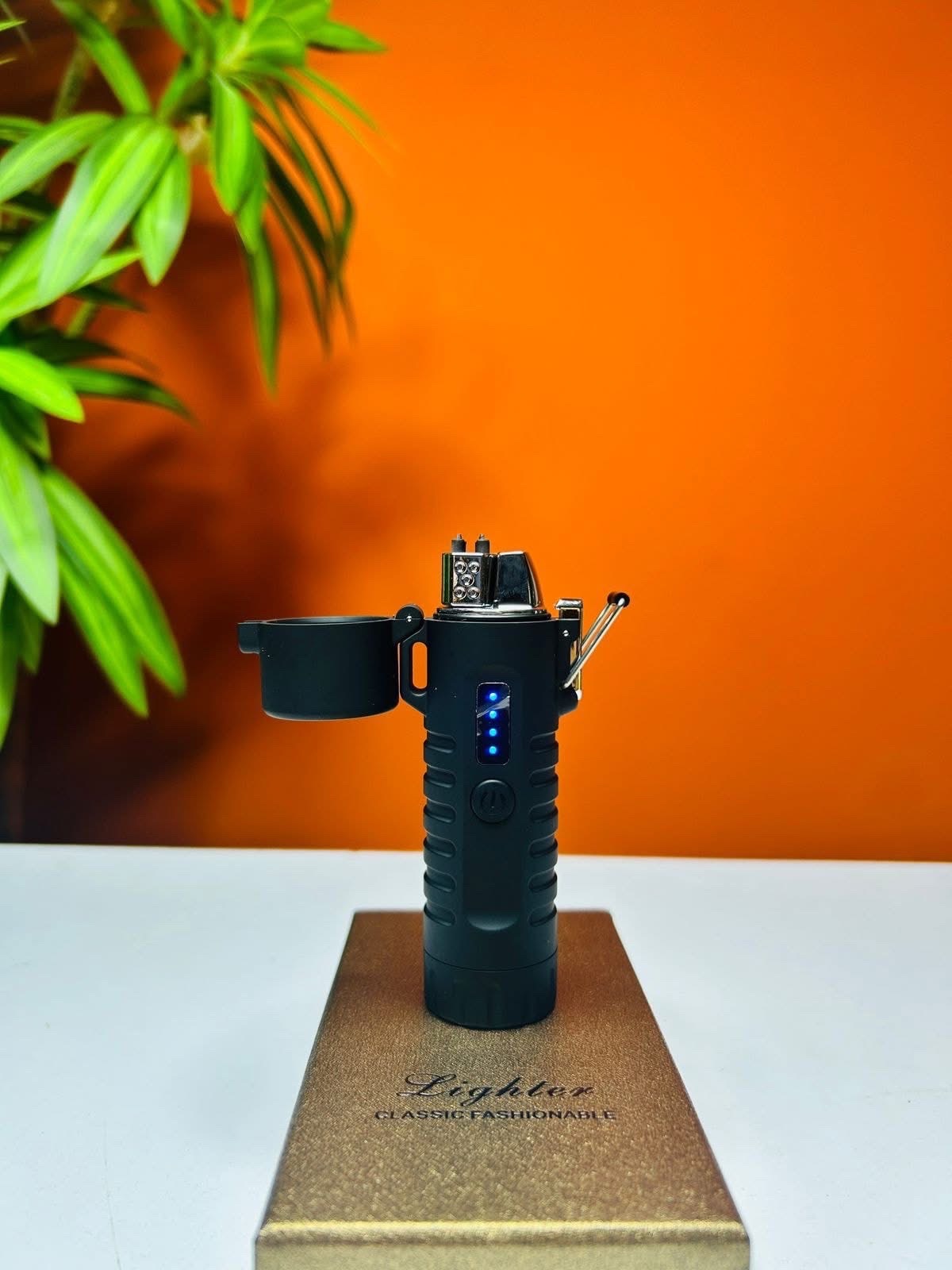 Classic Fashionable Lighter with LED Torch Light