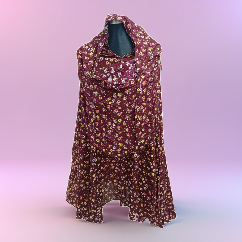 1-Part Khimer/Namajer Hijab With Nikab And Sleeve/Witout Sleeve_img_3