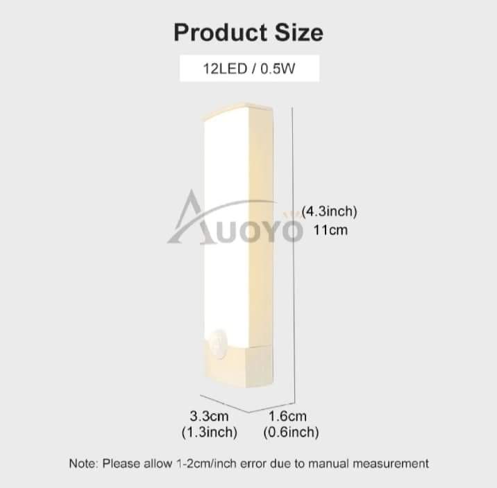 🔥Auoyo LED Body Motion Sensor Induction Long Strip Night Lamp_img_1