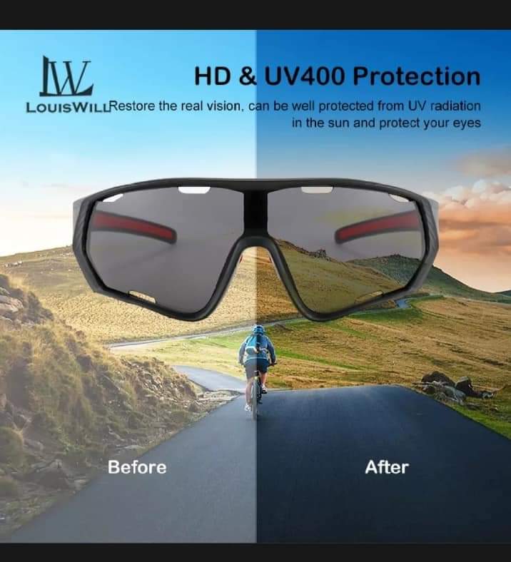 LouLouisWill Men Polarised Cycling Sports Sunglasses_img_6