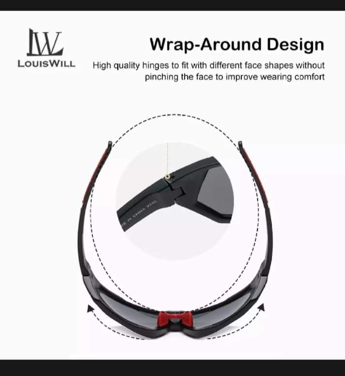 LouLouisWill Men Polarised Cycling Sports Sunglasses_img_8