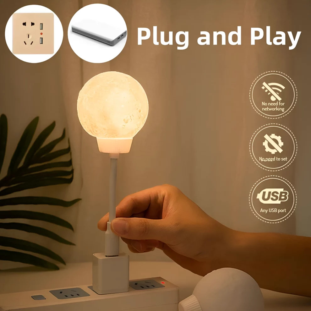 Moon Light Voice Controlled LED Lamp_img_1