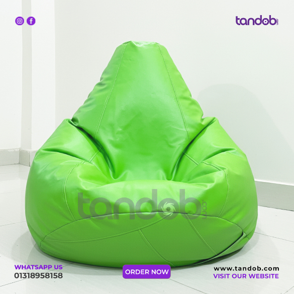 XXXL High Long Bean Bag Chair Light Green Color_img_1