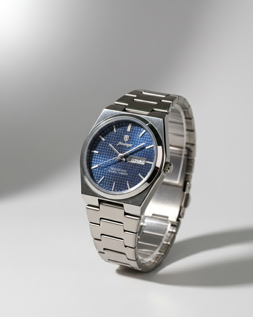 POEDAGAR 930 Men's New Luxury Luminous Date Week Stainless Steel Quartz Watch For Men_img_2