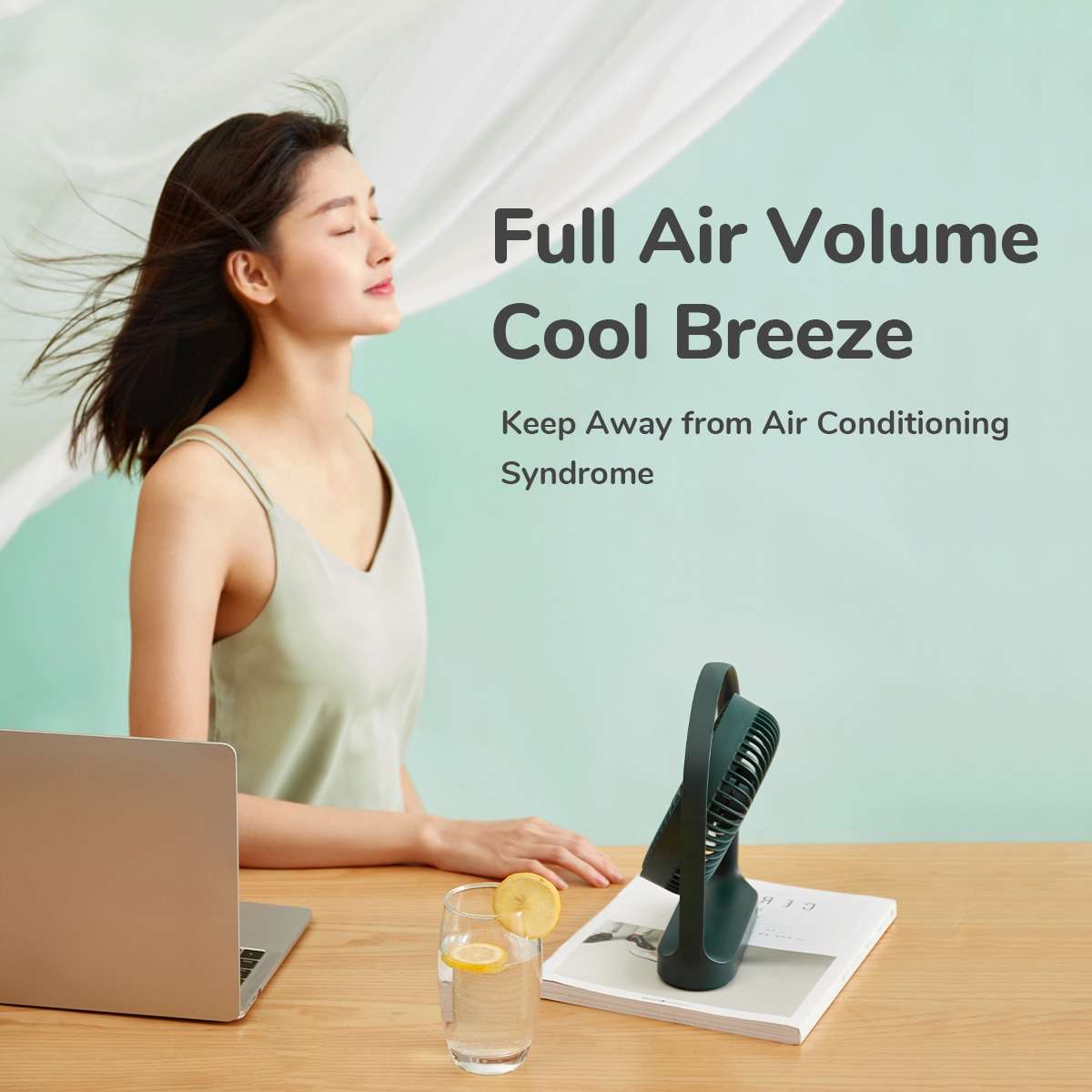 🔰JISULIFE FA19A USB Portable Rechargeable Fan (4000mAH Battery)_img_4