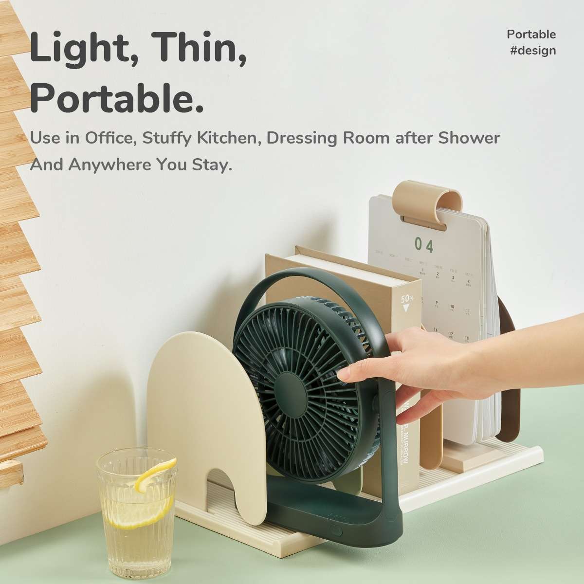 🔰JISULIFE FA19A USB Portable Rechargeable Fan (4000mAH Battery)_img_7