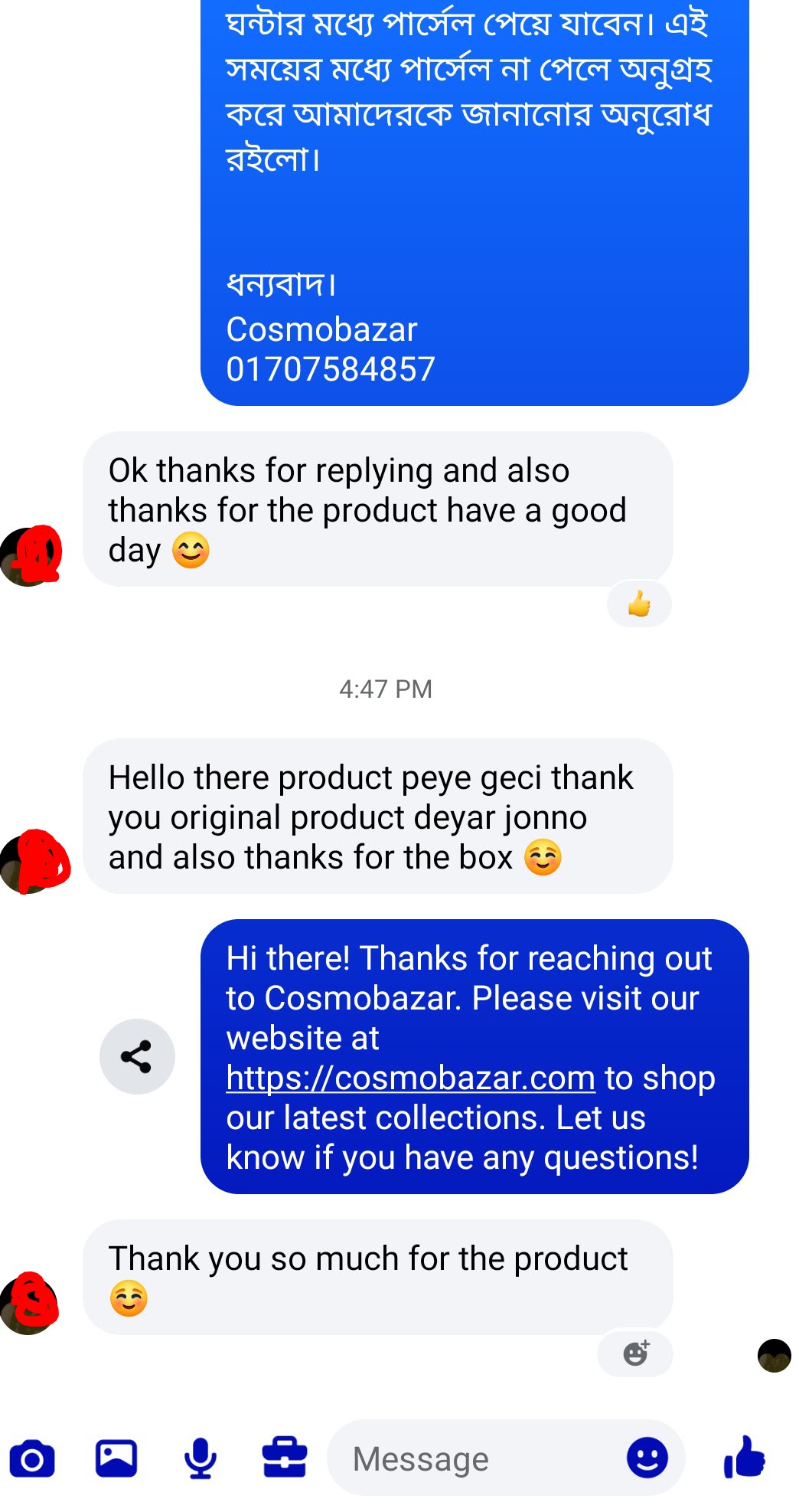 Customer review
