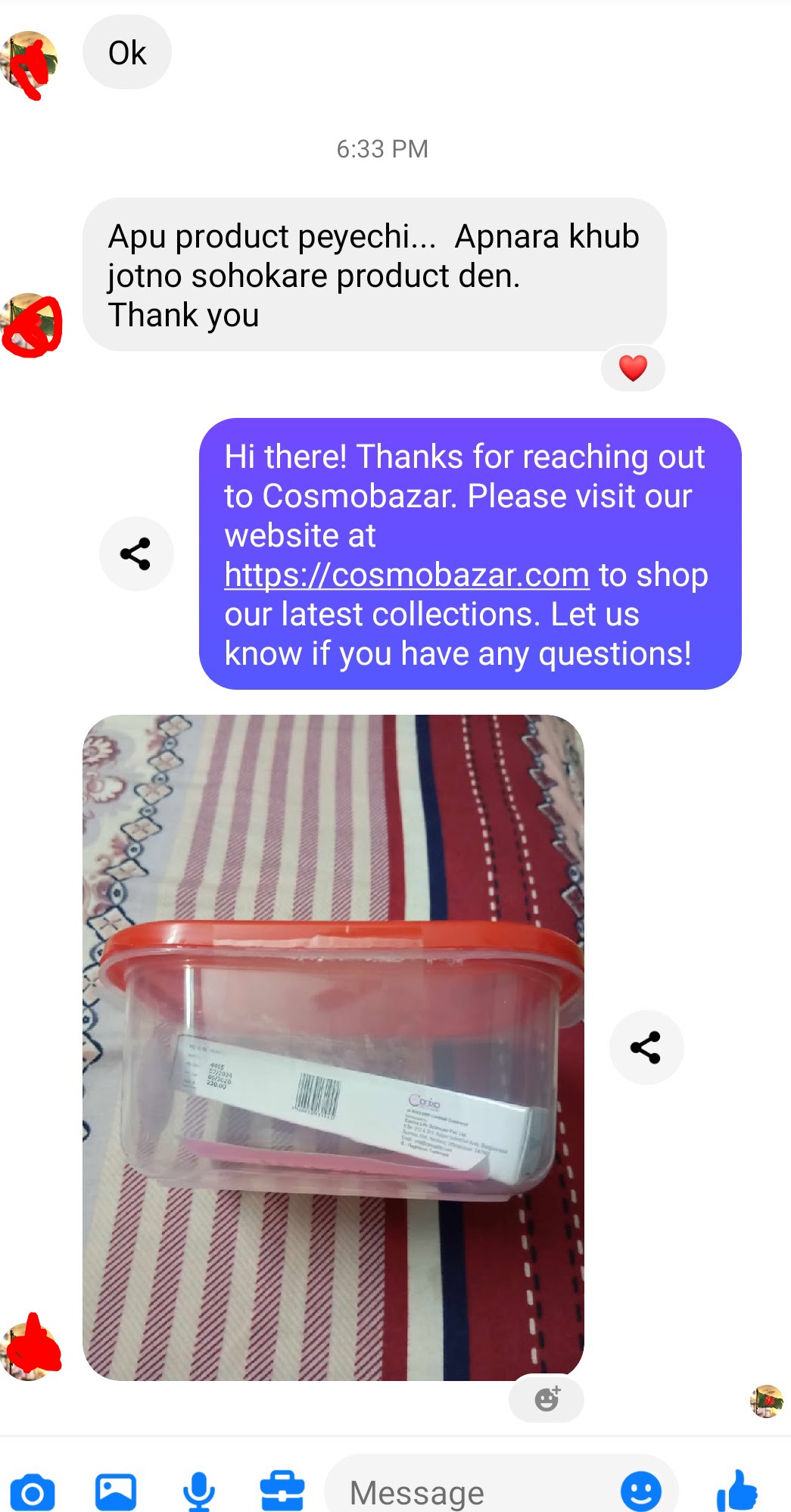 Customer review