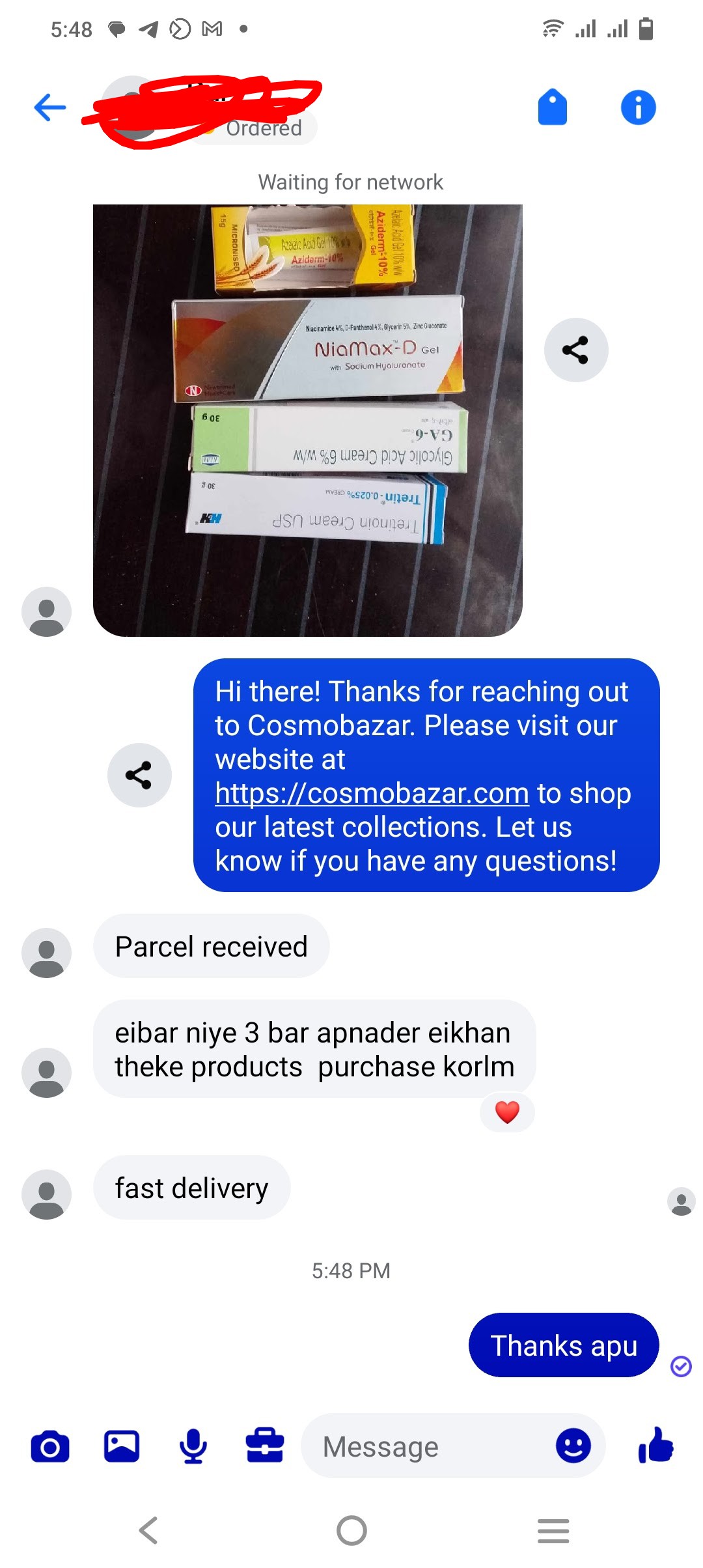 Customer review