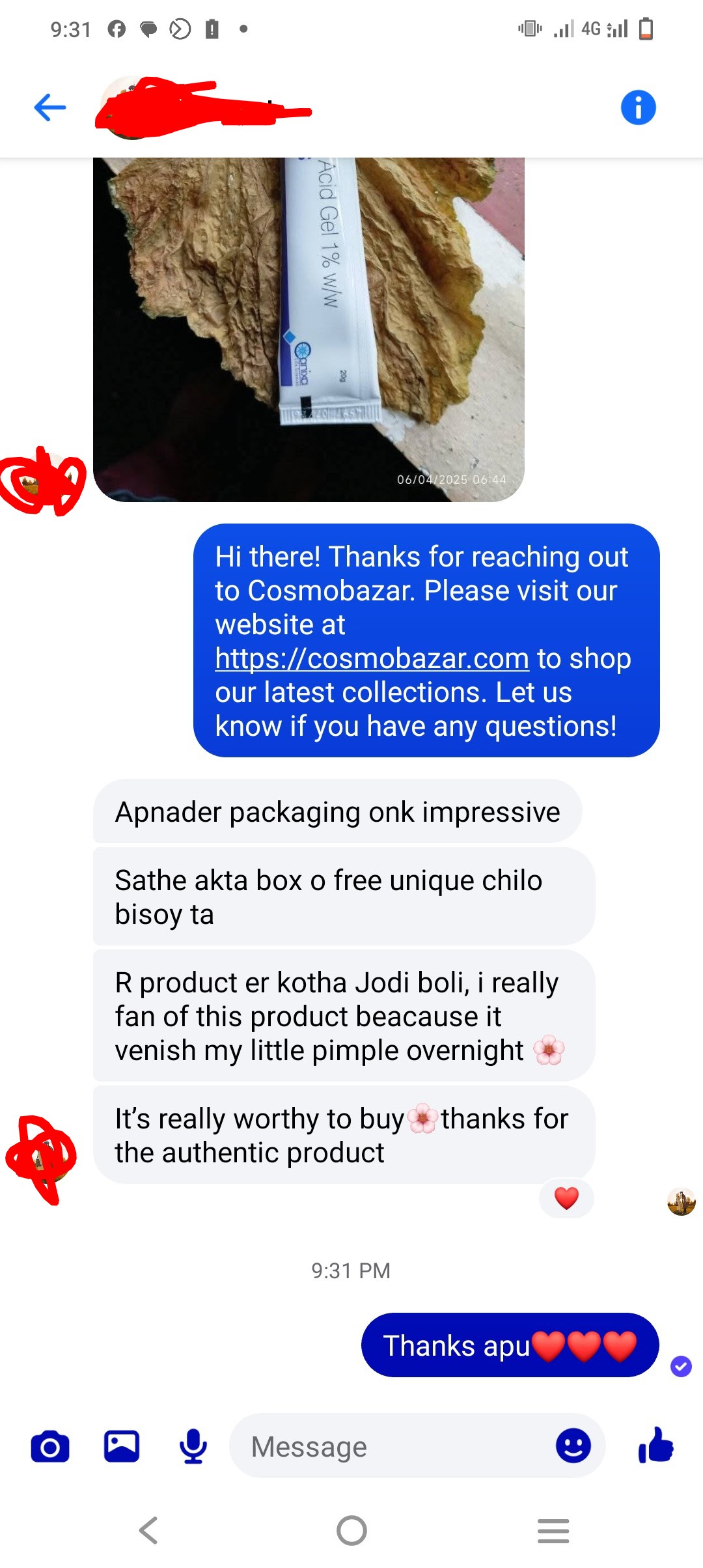 Customer review