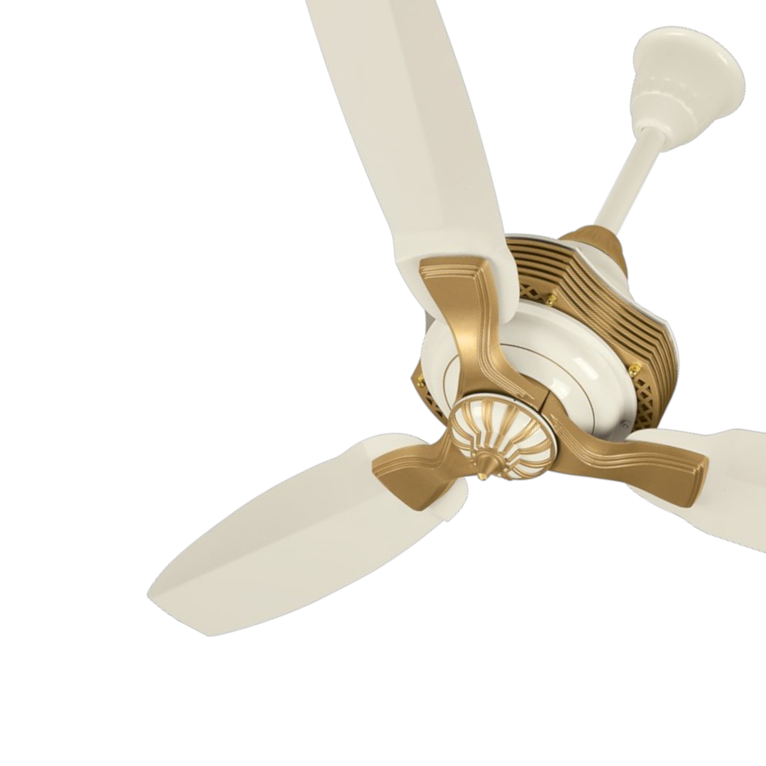 Pakhtun Khalifa - 52 inch BLDC Inverter Remote Control Ceiling Fan (Off-White/ Gold) | PK-101_img_1