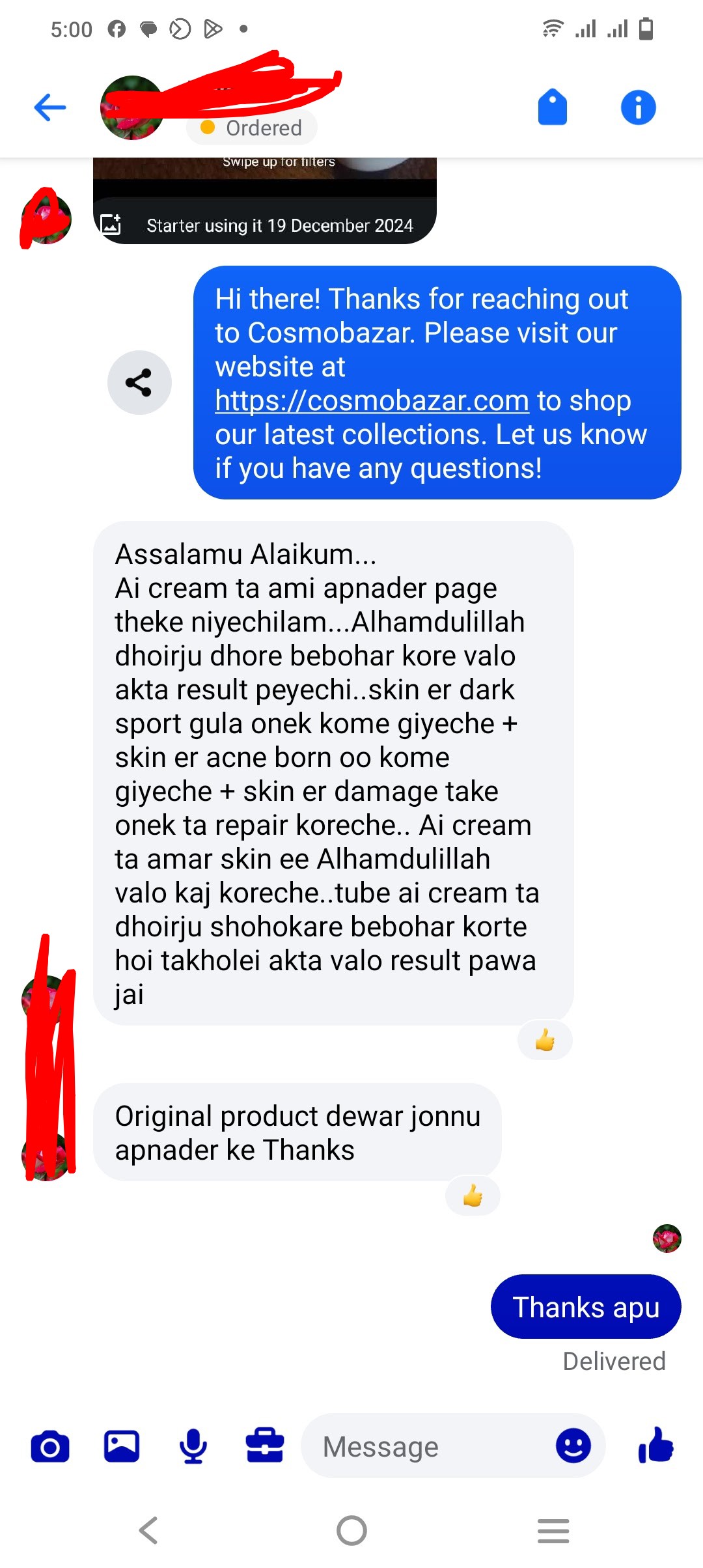Customer review
