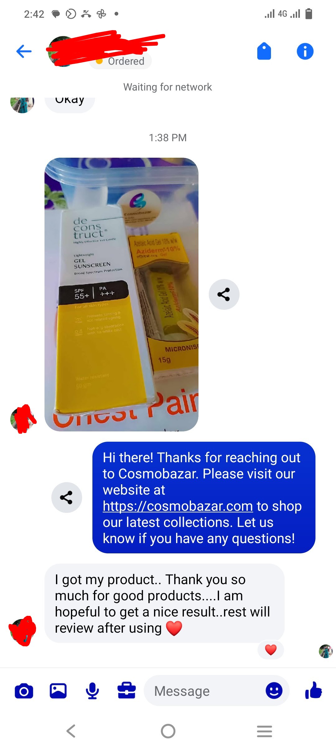 Customer review