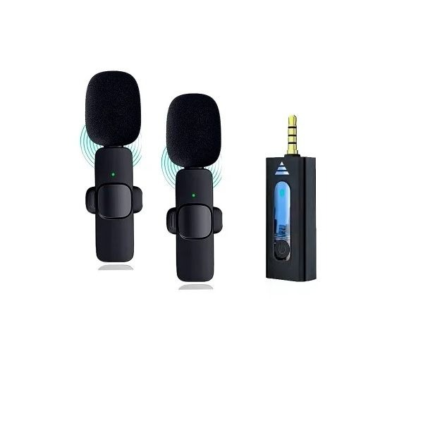 K35 Dual Wireless Microphone For 3.5mm Supported Devices (1:2 Microphone) - Price in Bangladesh