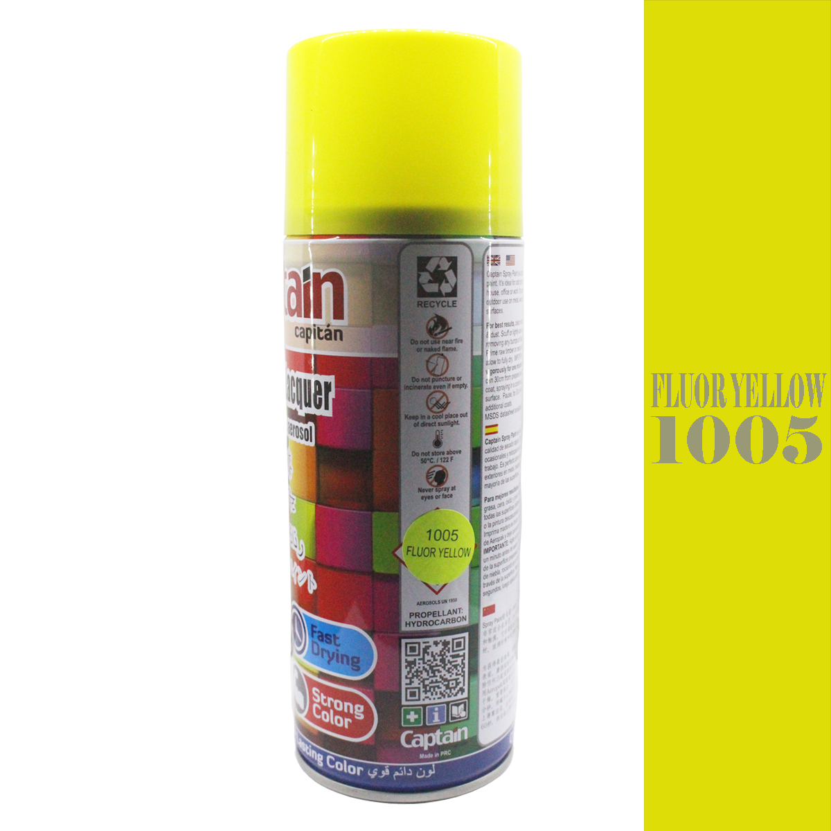 Spray Paint Fluor Yellow color- 400 ML