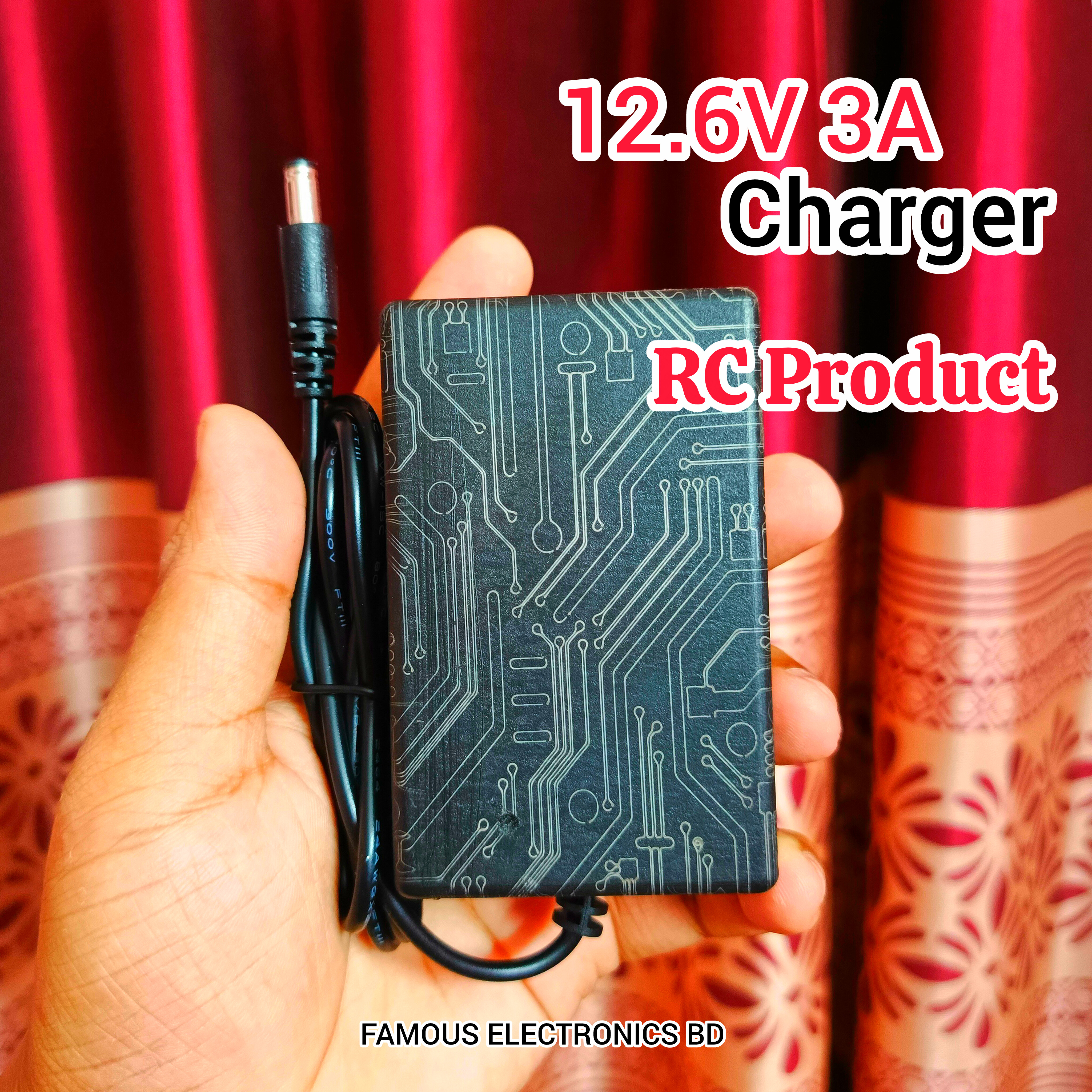 DC 12.6V 3A RC Product BD Power Supply Adapter | Smart Charger for 3S 11.1V Lithium-ion Battery Pack | Fast Charging Adapter_img_5