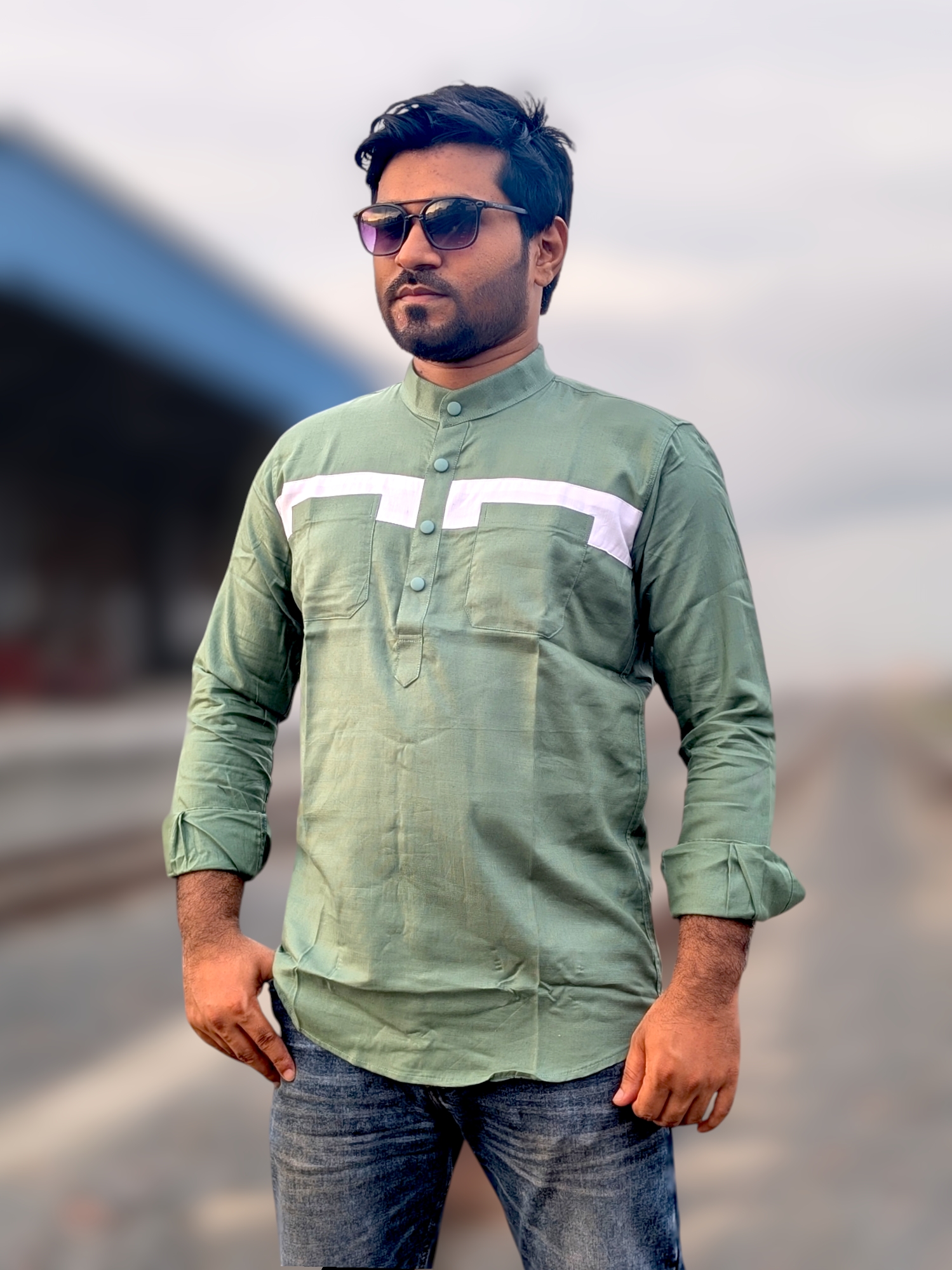 contrast cotton katua Mint green color_img_1