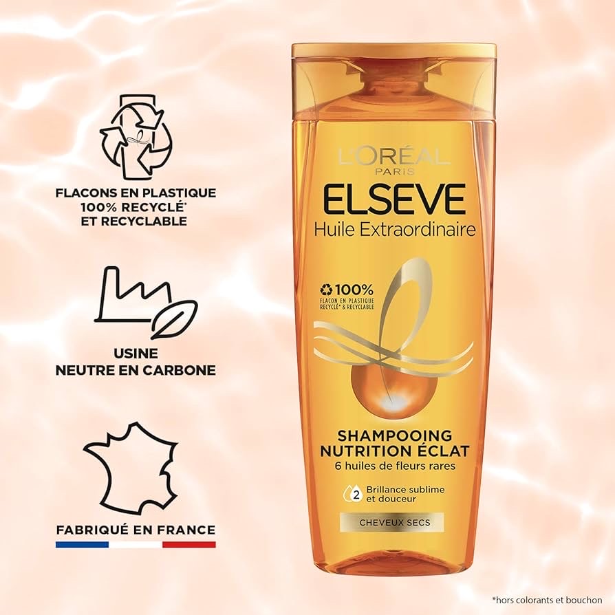 L'Oréal Paris Elsève Huile Extraordinaire Nourishing Shampoo for Dry Hair 300 ml_img_1