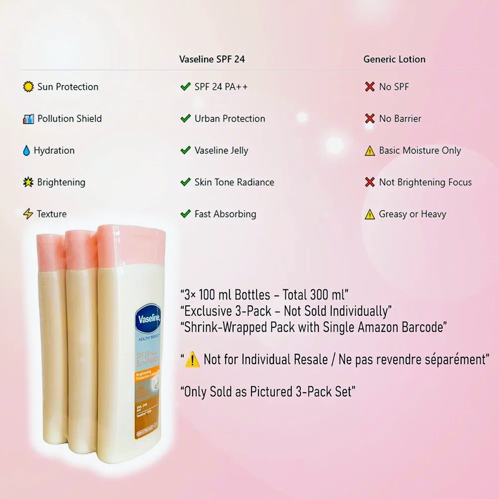 Vaseline Healthy Bright SPF 24 pa++ sun-pollution brightening protection lotion  (100ml)_img_2