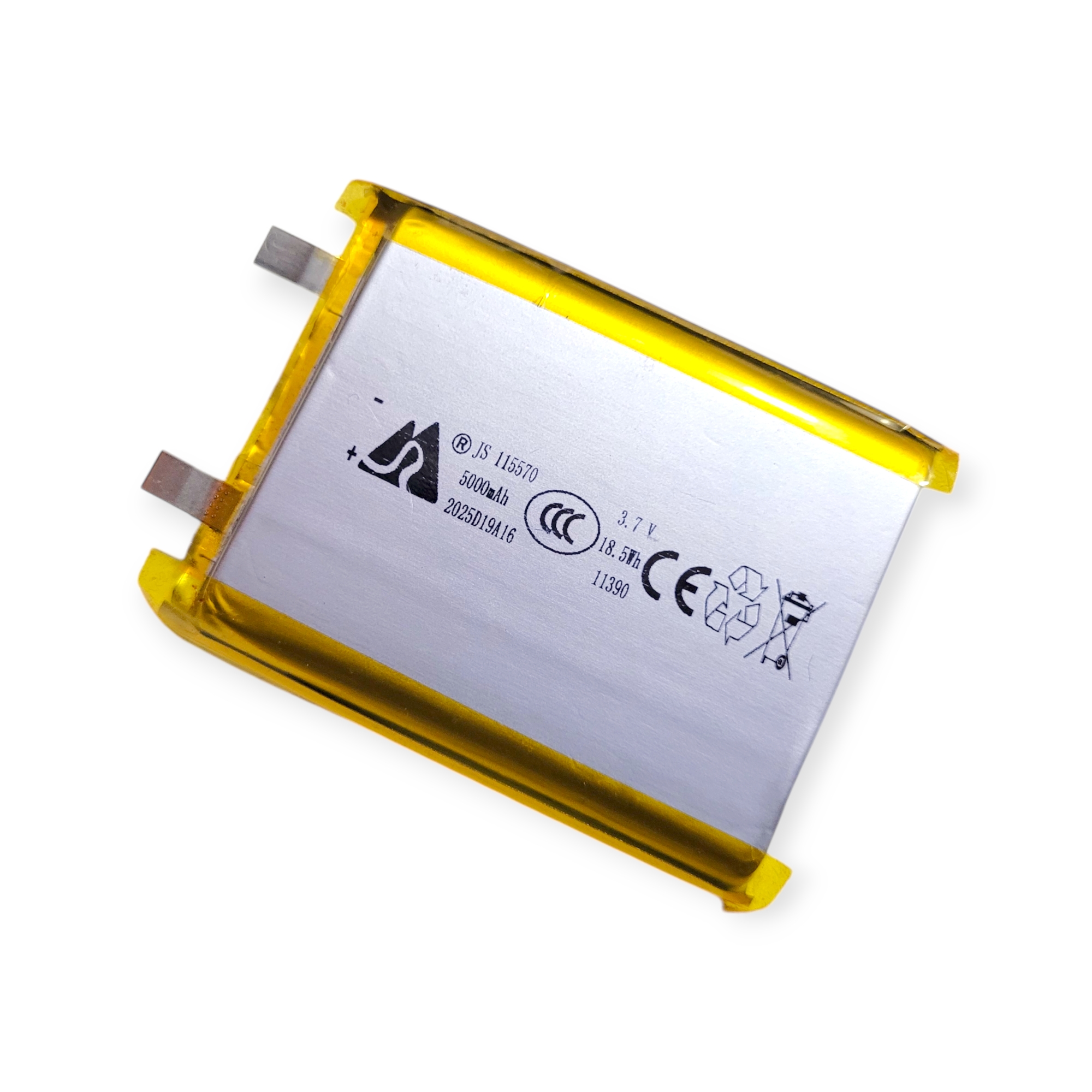 5000mAh 3.7V Lithium Polymer Battery | Rechargeable Li-Po Power Cell for DIY Projects, Power Banks & Electronics