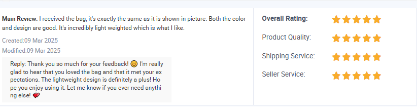 Happy Customer review