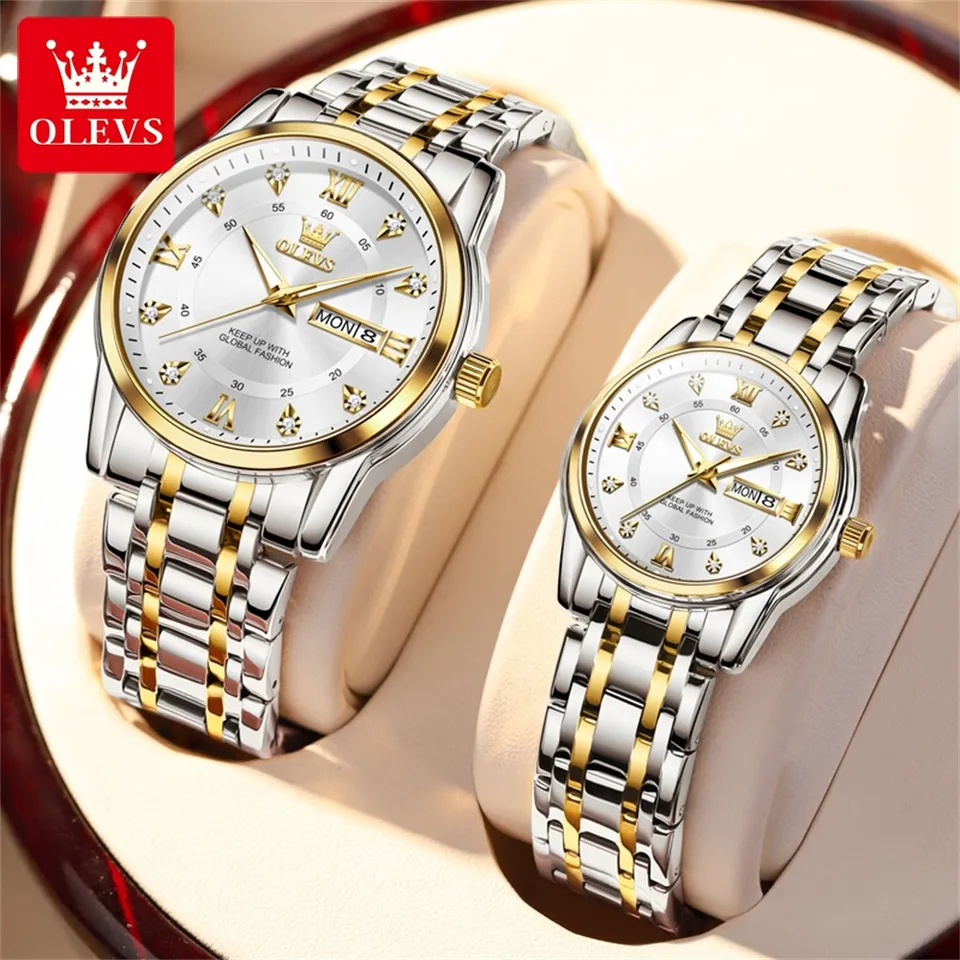 Olevs 5513 Couple Watch