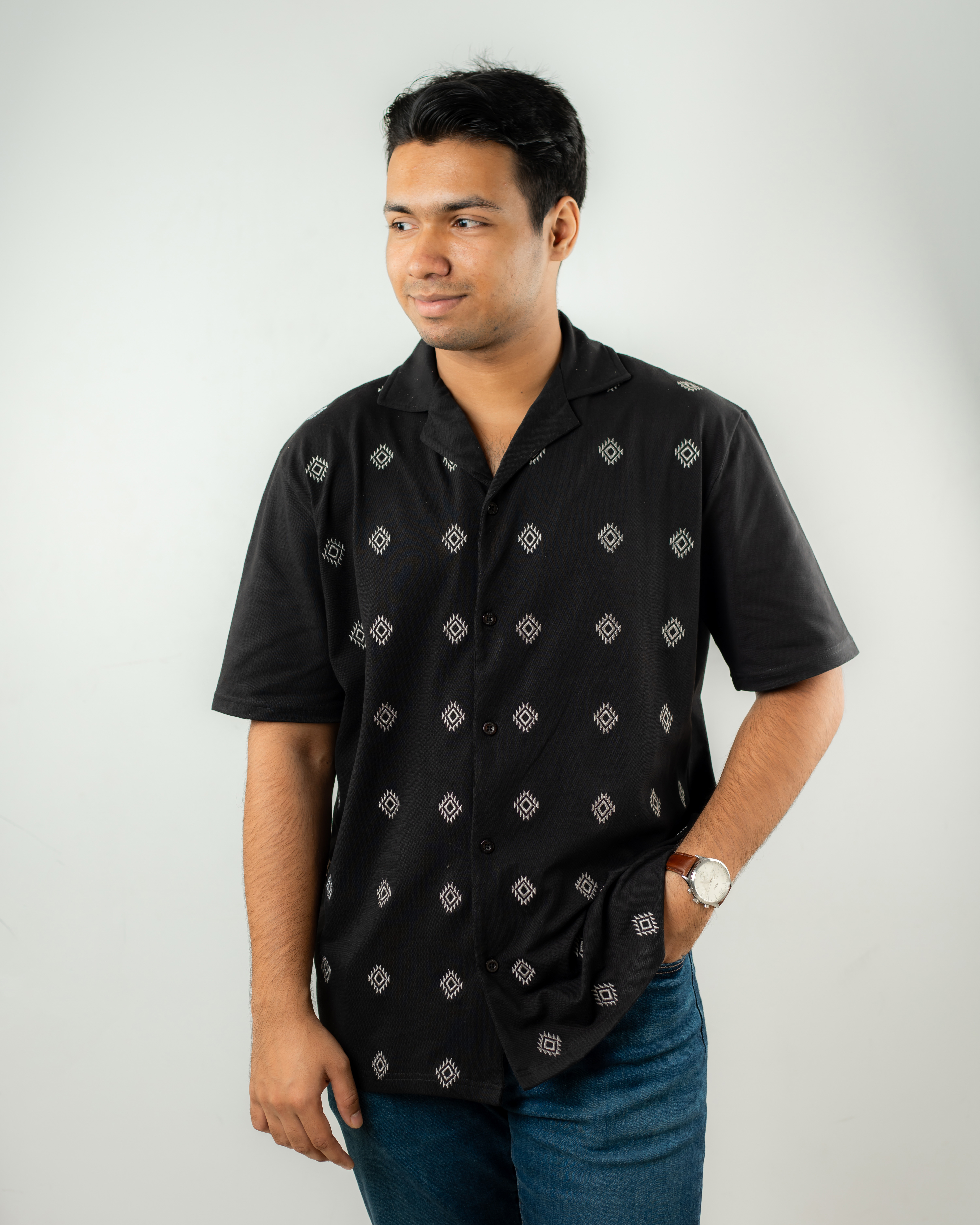 Premium Quality Oversize Cuban Shirt - Ethno