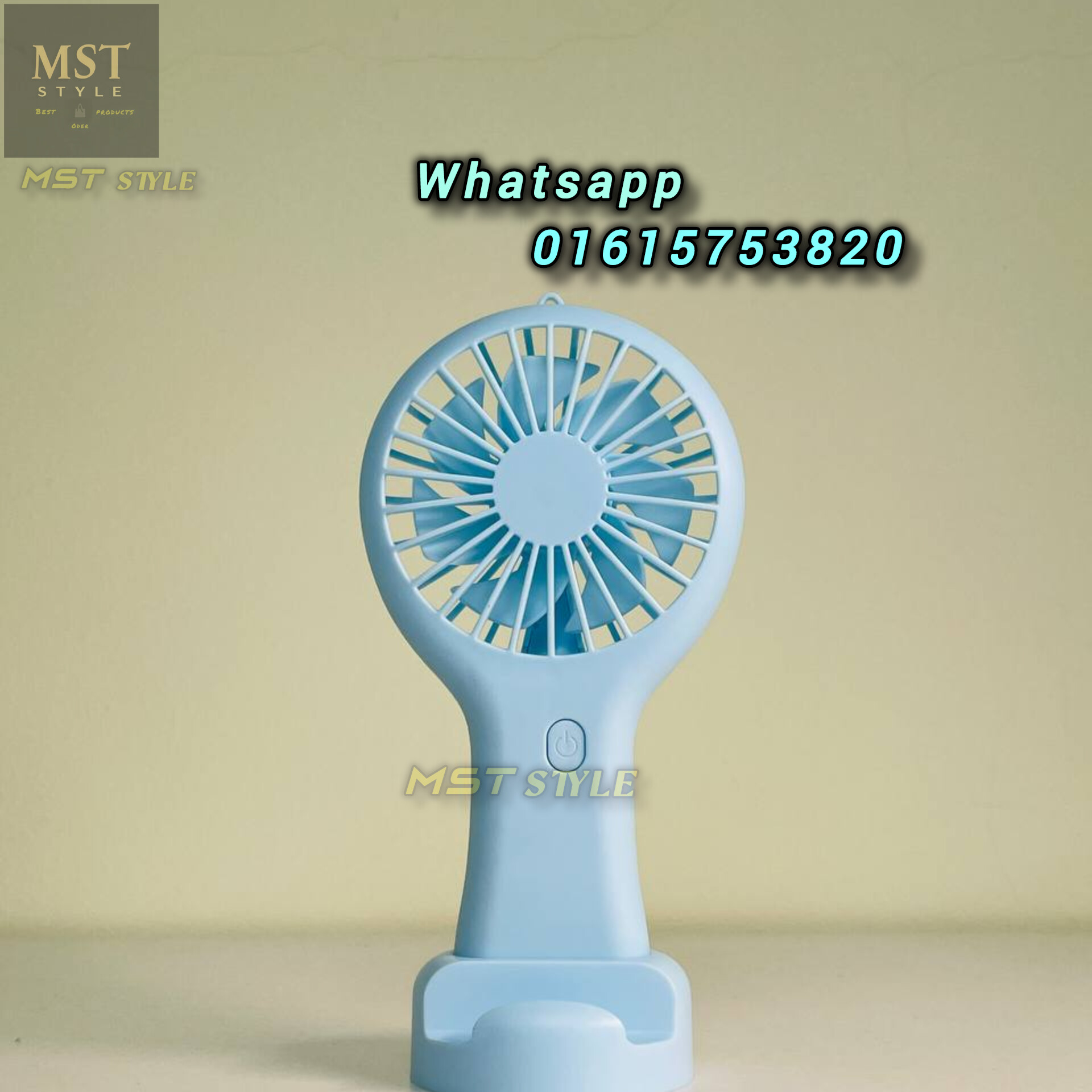 Mini Handy Fan Rechargeable With Stand S13-S1195