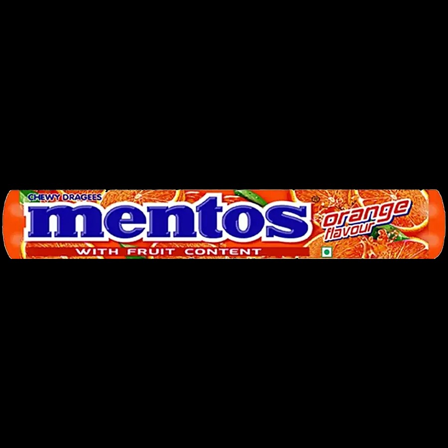Mentos Chewy Candy Roll (28.6g*30pcs) full box - Rainbow ,orenge stovary - Image 2