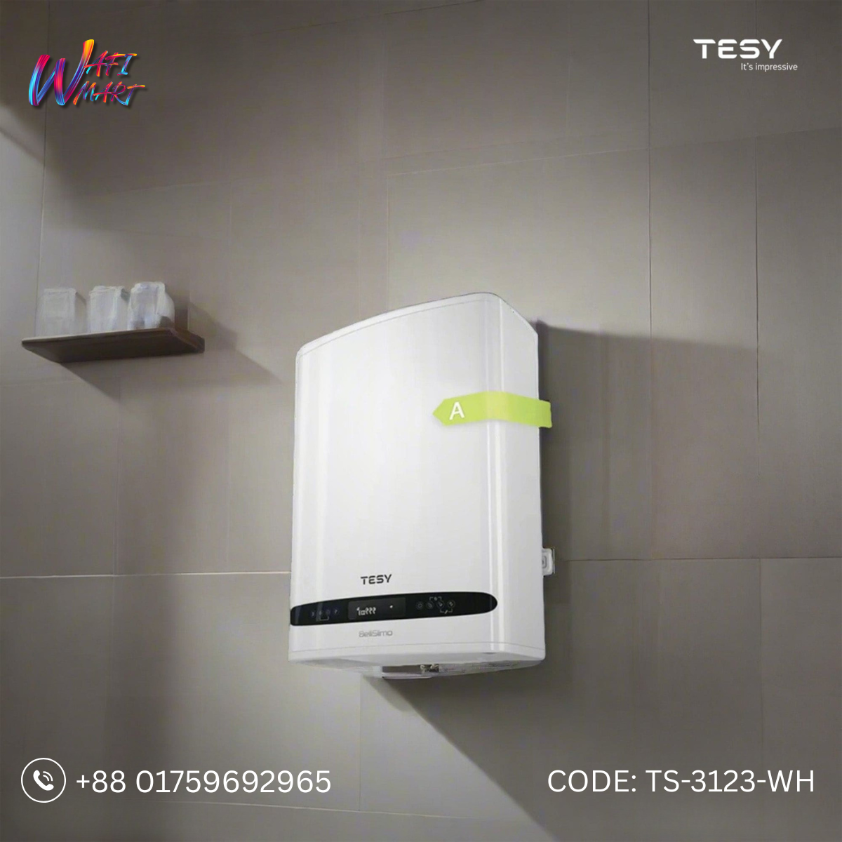 Tesy BelliSlimo 25Ltr Water Heater(White) TS-3123-WH_img_0
