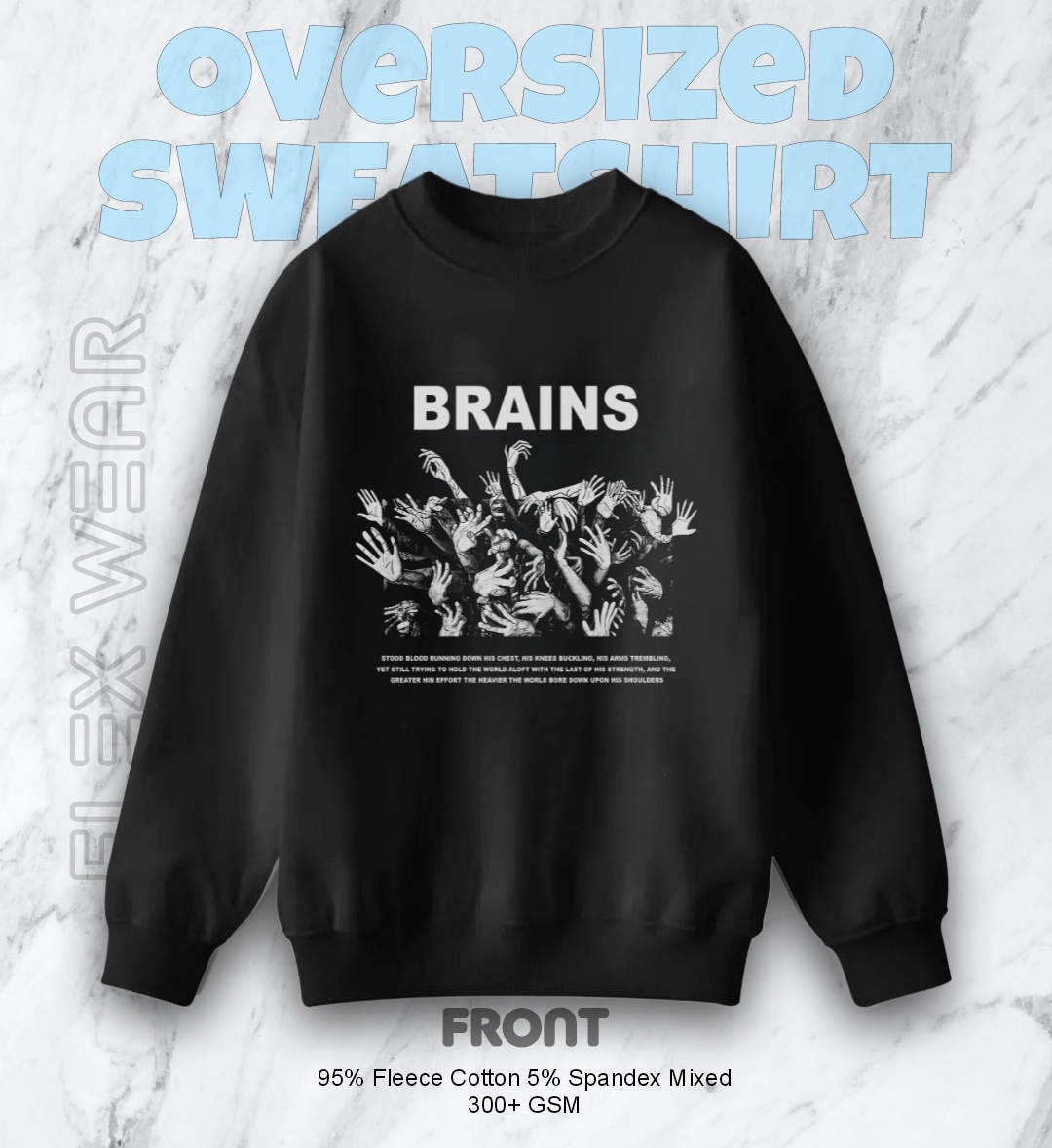 Brains Oversized Sweatshirt