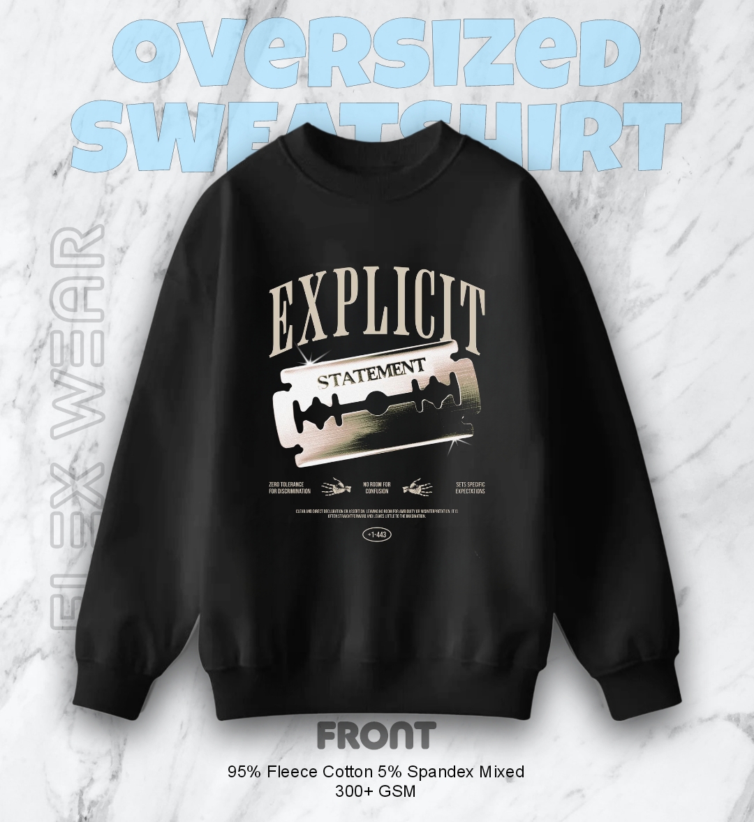Explicit Oversized Sweatshirt
