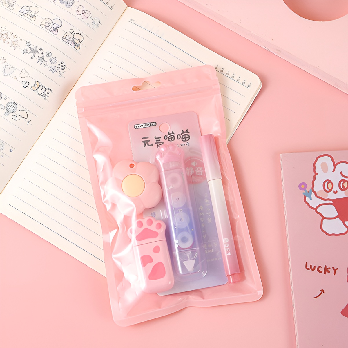 Gradient Aesthetic 'Mini Learning' Stationery Set_img_2