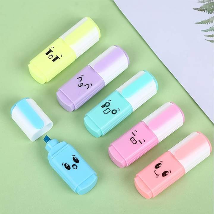 6pcs Mini Highlighter Pen Box