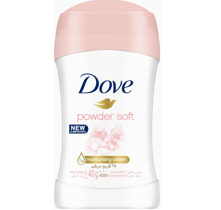 Dove Antiperspirant Deodorant Stick, Powder Soft, 40g_img_0