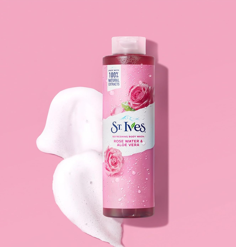 St. Ives Refreshing Cleanser Rose Water & Aloe Vera Body Wash|Shower gel For Women, 473ml_img_0