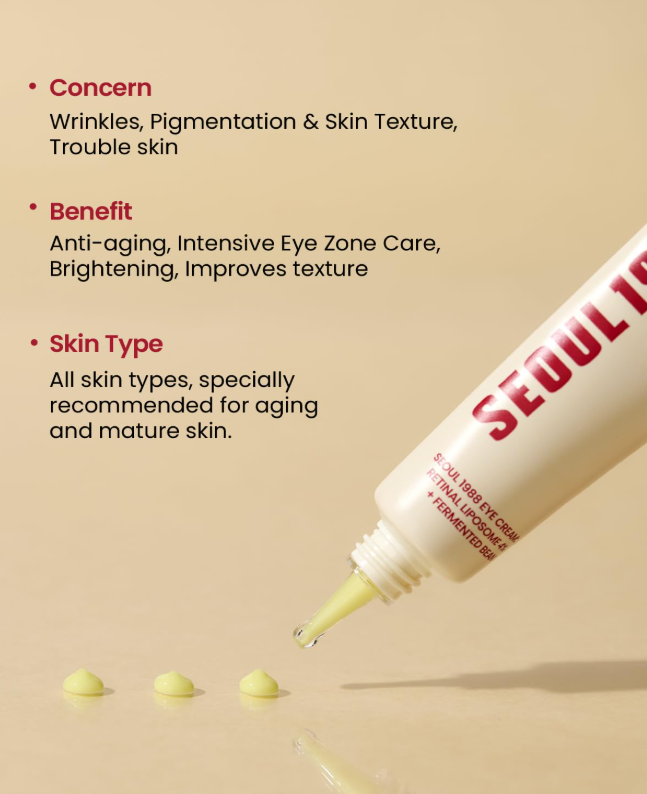 KSECRET SEOUL 1988 Eye Cream : Retinal Liposome 4% + Fermented Bean, 30ml/1.01 fl.oz._img_1
