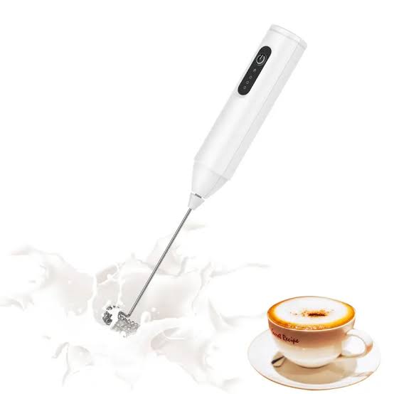USB Rechargeable Milk Frother With 3 Speeds